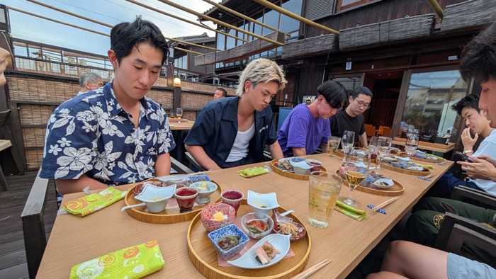 納涼会の料理