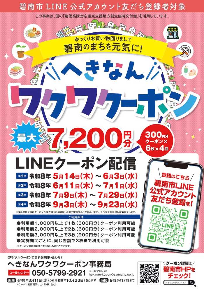 碧南市 へきなんわくわくーポン 第二弾